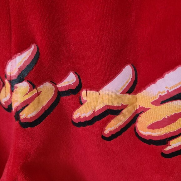Cheetos Flamin Hot Red Velour Tracksuit Small Athleisure Zip Hoodie Sweatpants - Picture 9 of 9